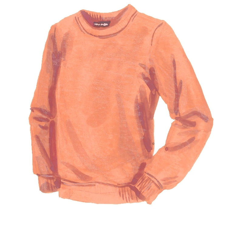 Hanging Out Crew Apricot X Small