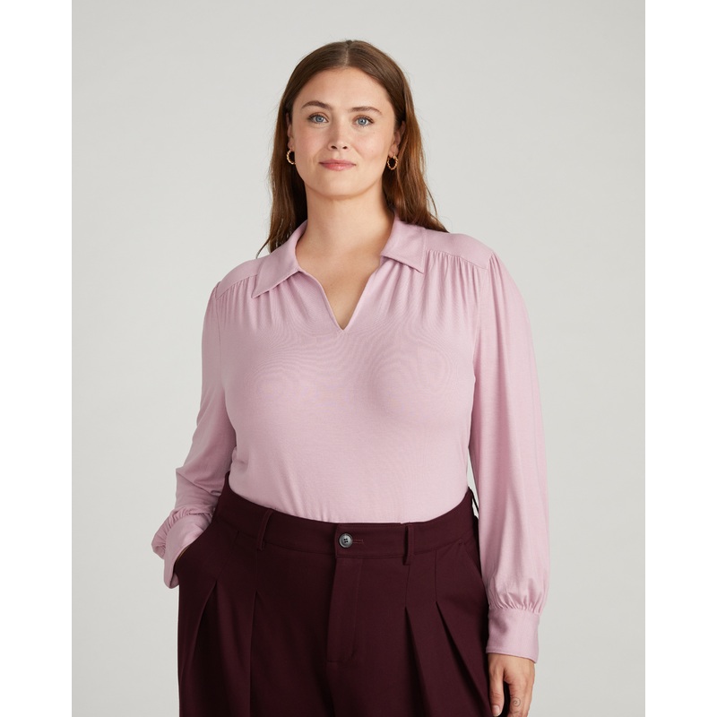 Moore Liquid Jersey Blouse – Pale Mauve 4XS_00-0 Pale Mauve