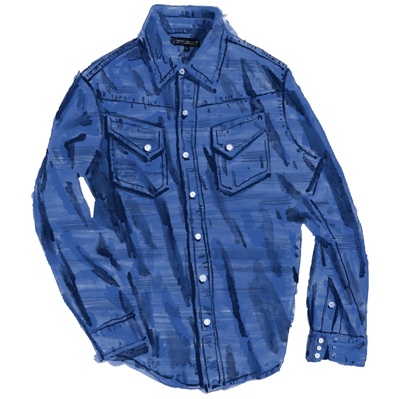 Yellowstone Denim Shirt Vintage Indigo Small