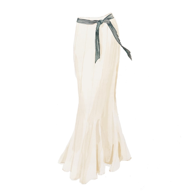1930’s Gore Skirt Cream 0