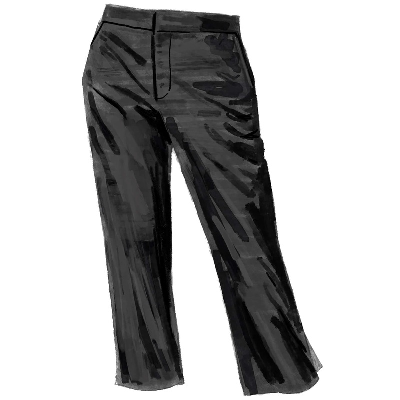 Film Noir Cigarette Pants Black 0