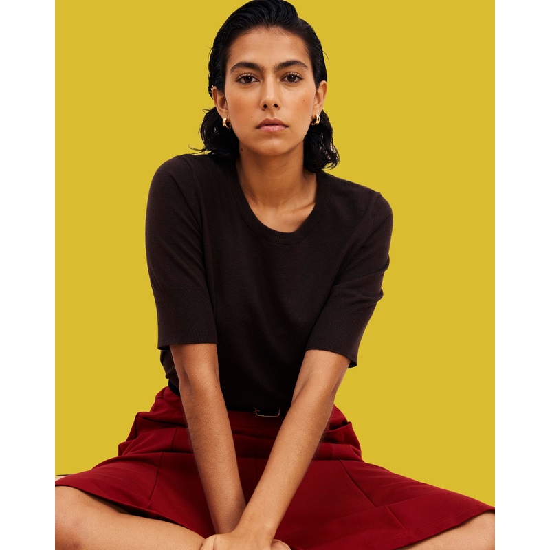 Savvy Fine Knit Sweater Top – Espresso 4XS_00-0 Espresso