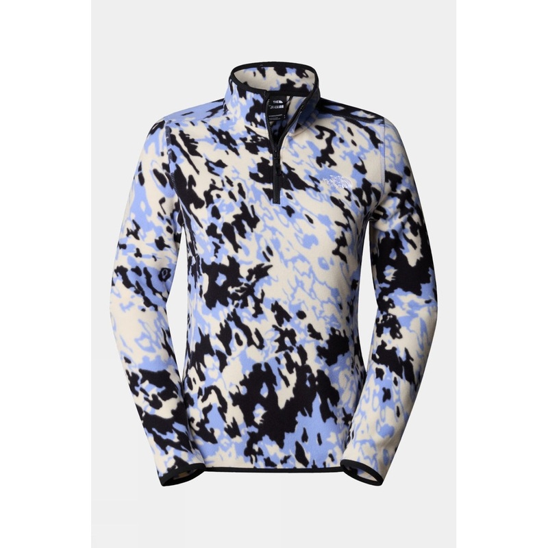 The North Face Womens 100 Glacier Printed Quarter Zip Fleece