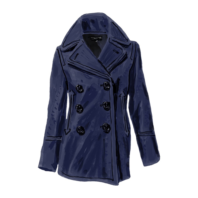 Women’s U.S. Navy Peacoat Navy Small