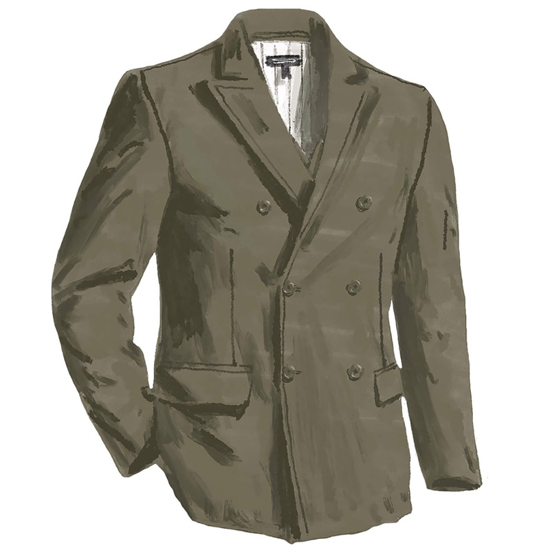 Amalfi Linen Jacket Olive 36
