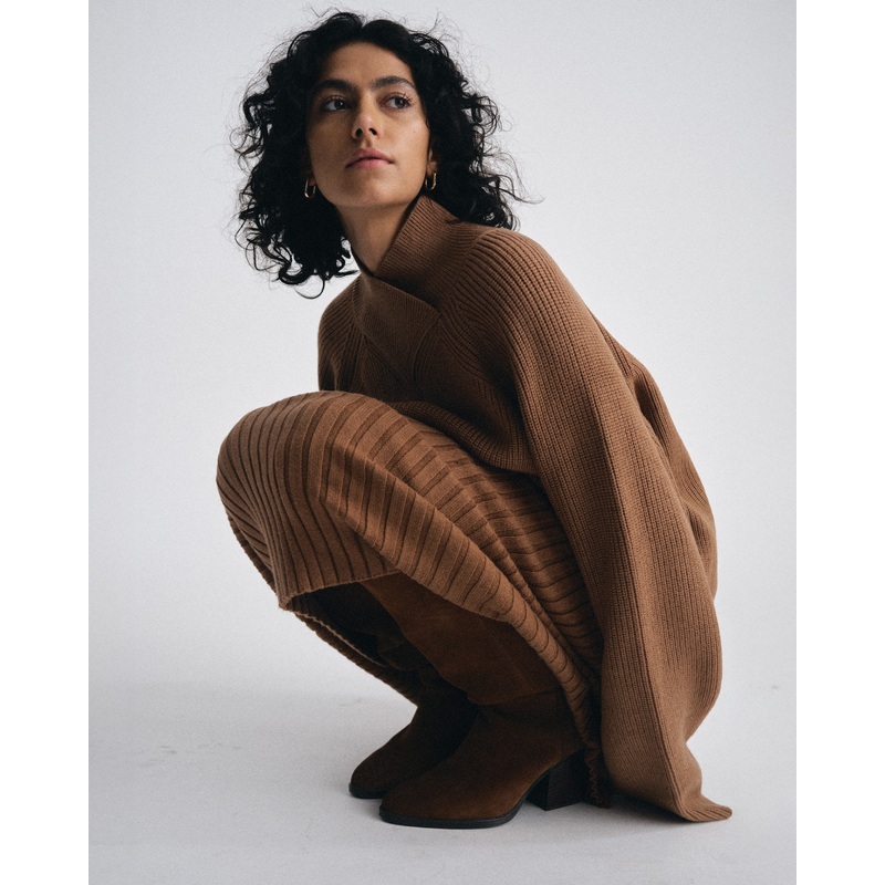 Arly Wrap Neck Sweater – Classic Camel 4XS_00-0 Classic Camel