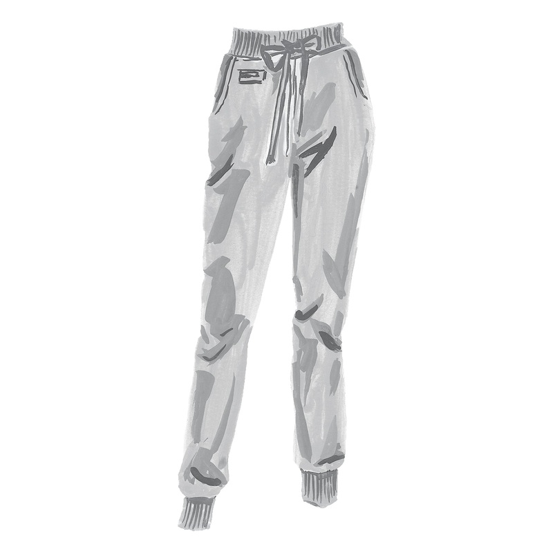 Crew Pants Heather Grey X Small