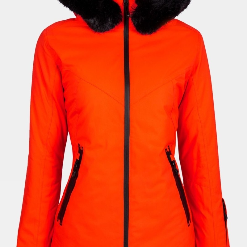 Degre 7 Womens Geod Faux Fur Jacket