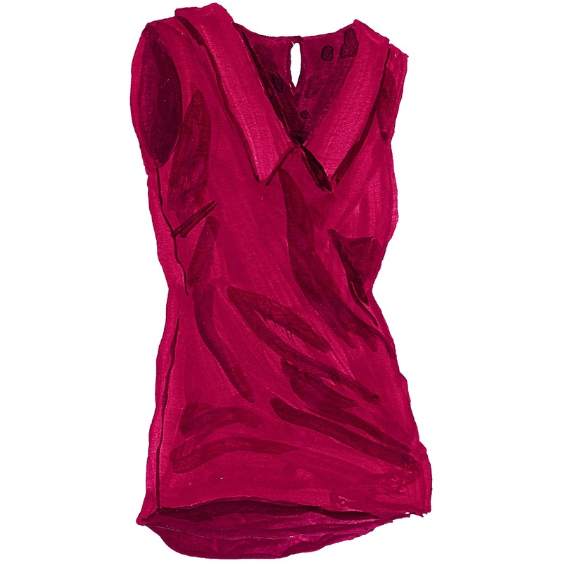 The Jazzy Trapeze Top Fuchsia 0