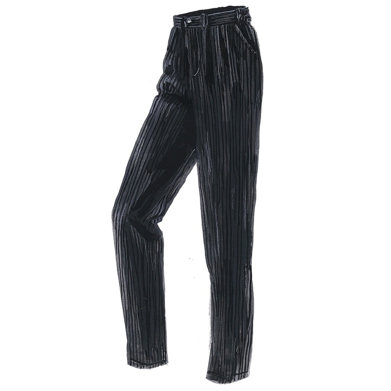 Women’s 6-Wale Cords Black 22