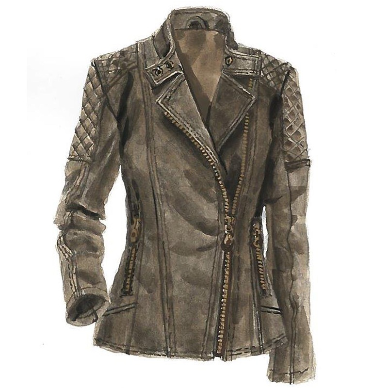 Badass Leather Jacket Weathered Bark 0