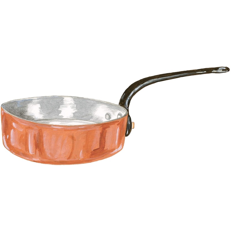 11.25″ Copper Saute Pan