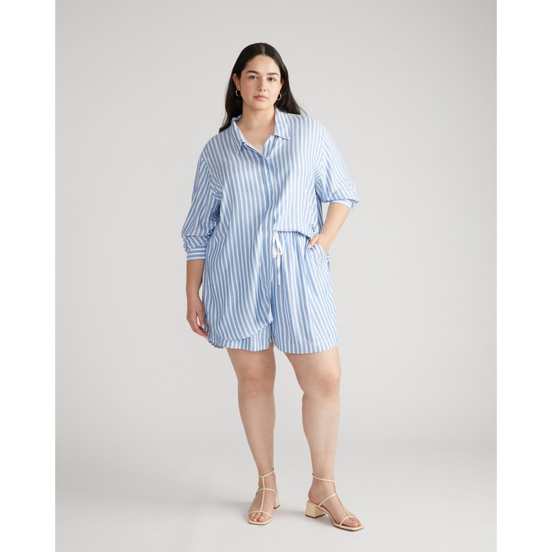 Beach Shorts – Blue/White Stripe 4XS_00-0 Blue/White Stripe