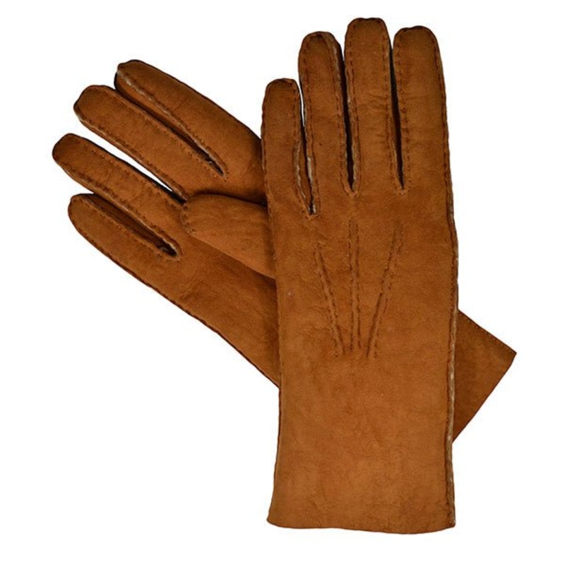 Women’s Lambskin Gloves Tan Large