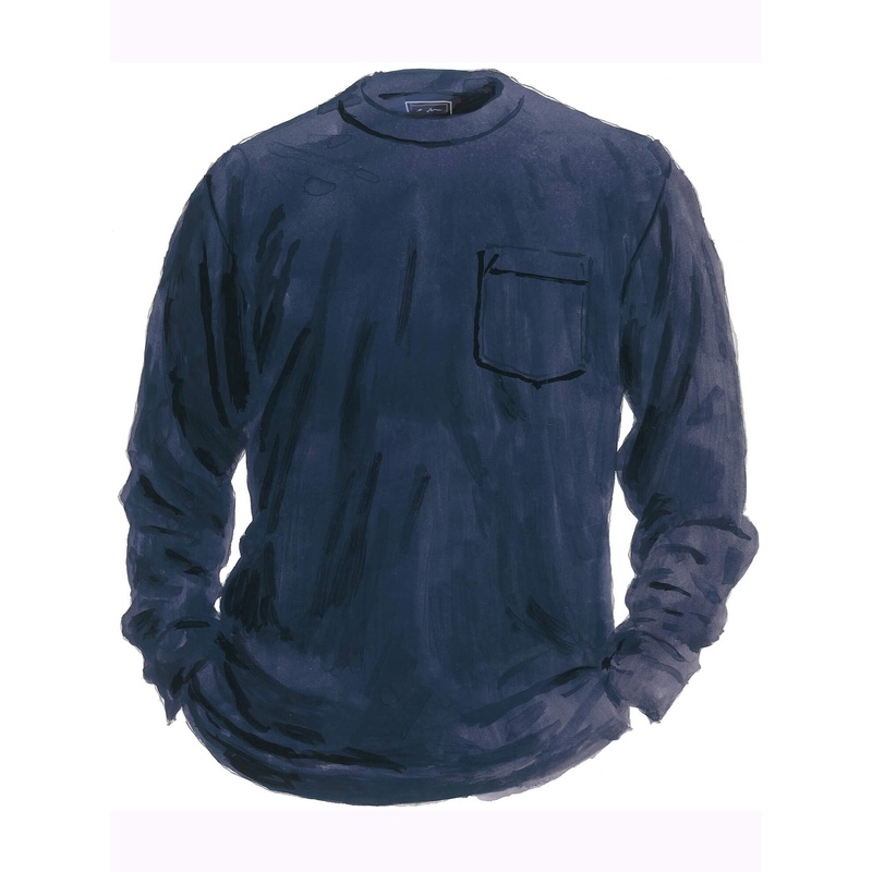 Vintage T-Shirt Long-Sleeve Autumn Orange Small