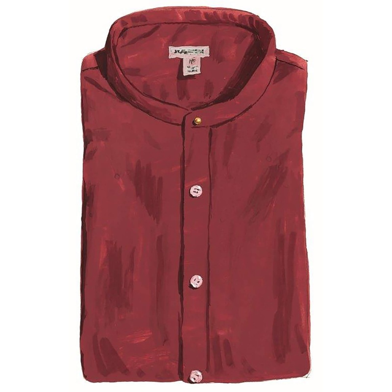 American Archetype Shirt Burgundy Large