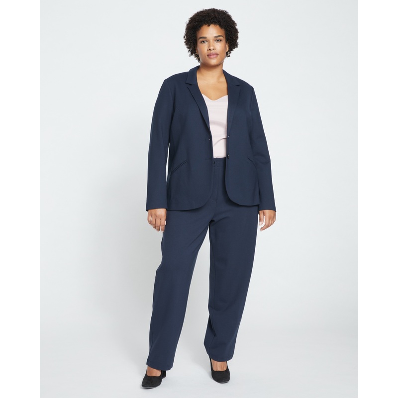 Audrey Tailored Ponte Pants – Navy 4XS_00-0 Navy