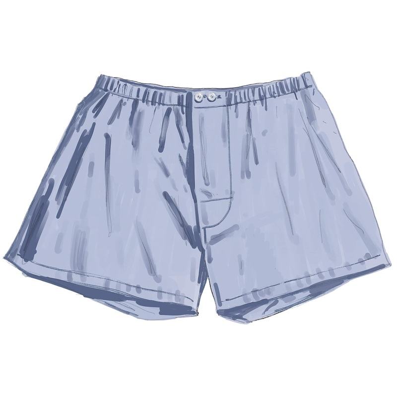 British Boxers Sky Blue Medium