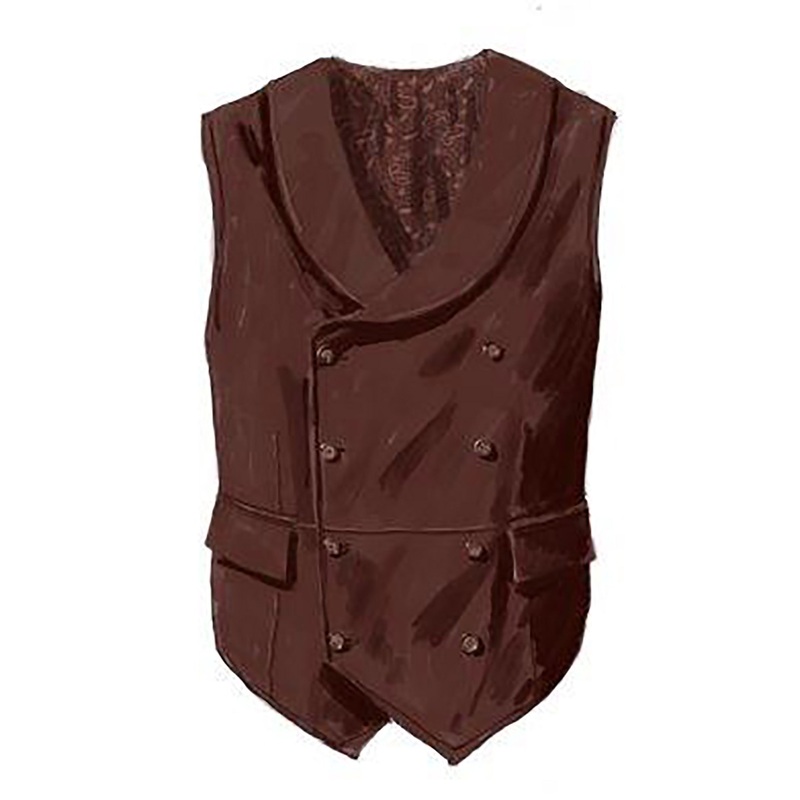 Equivalency Vest Dark Brown 36