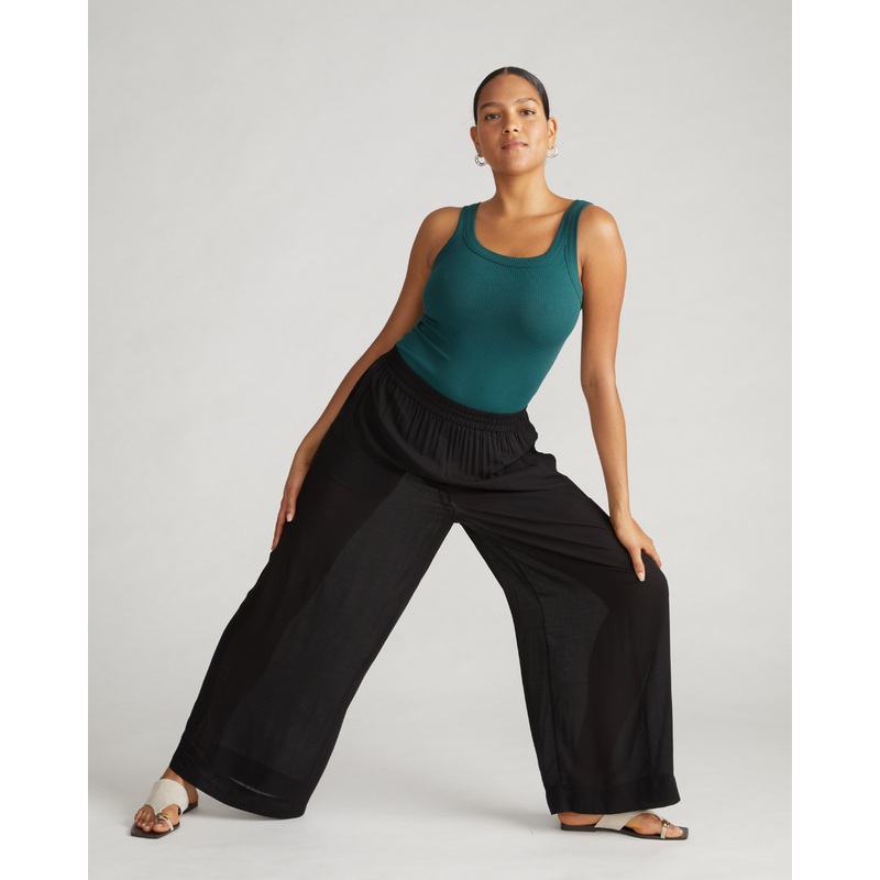 Verbena Voile Pants – Black 4XS_00-0 Black