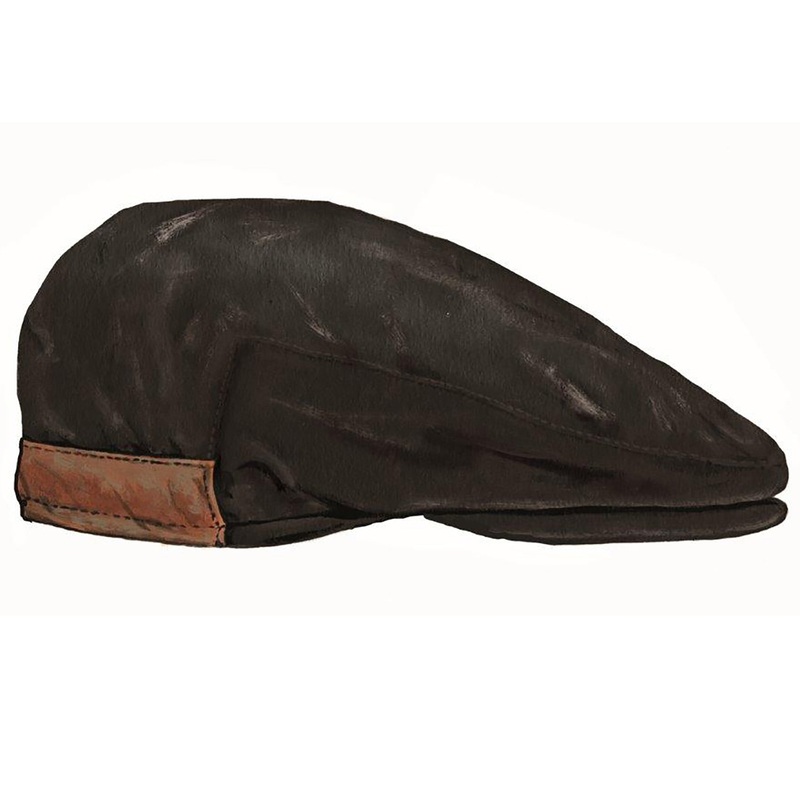 Waxed Cotton Thug Cap Black Small