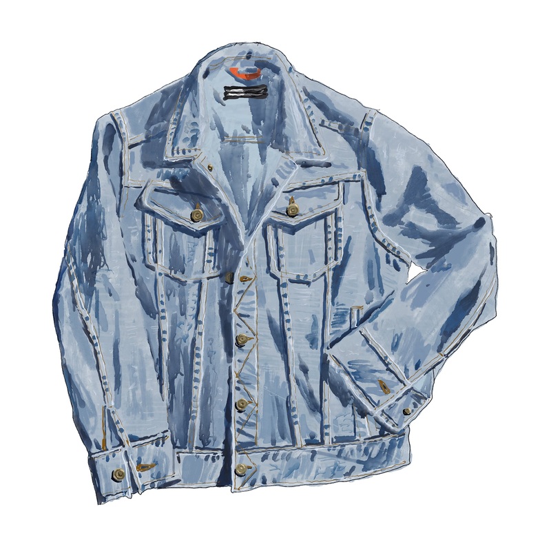 Born To Run Jean Jacket 1980s Indigo Small