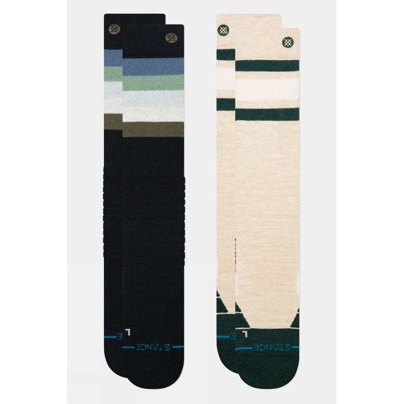 Stance Mens Maliboo Mid Wool Snow Socks (2 Pack)