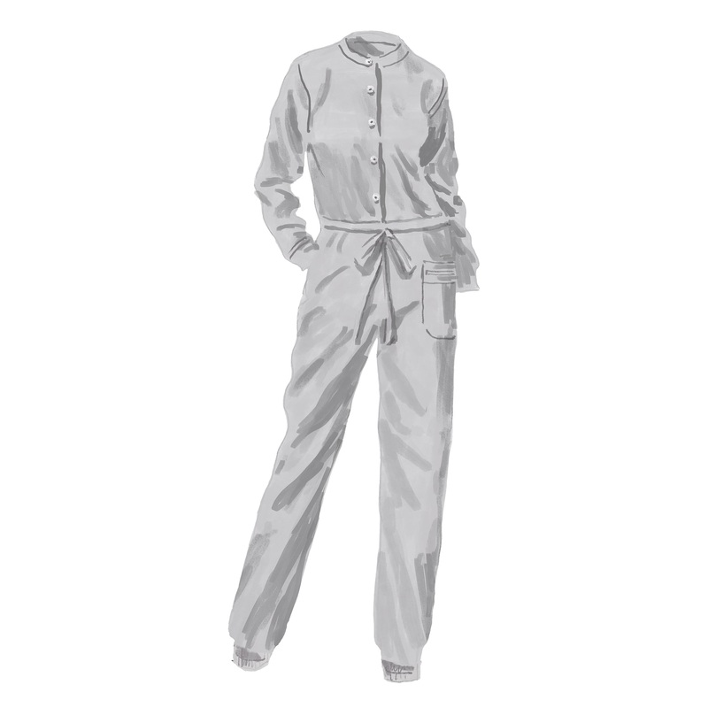 Transcontinental Flight Suit Heather Grey X Small
