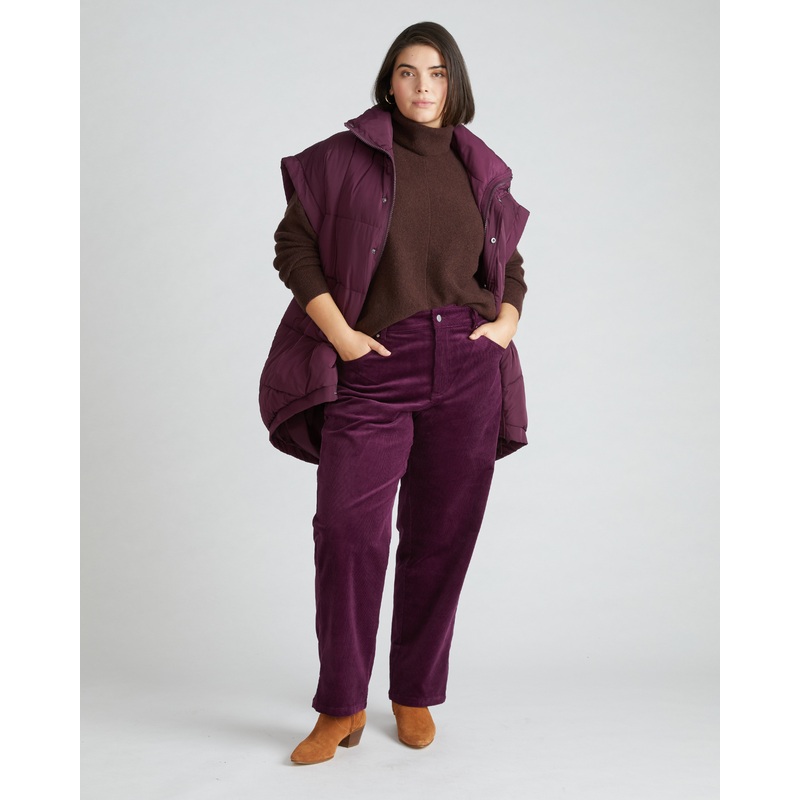 Cassidy High Rise Straight Corduroy Pants – Gamay 00 Gamay