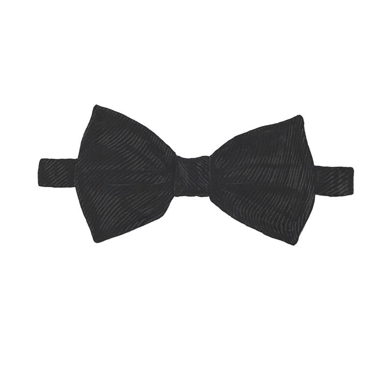 RSVP Silk Bow Tie Black OS