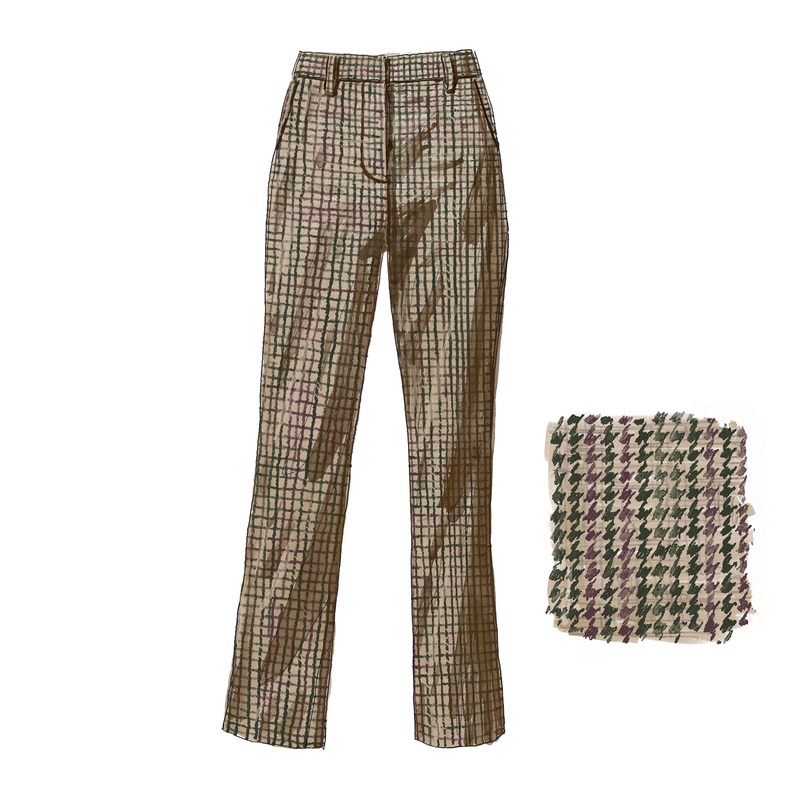 The Houndstooth Trouser Brown Multi 2