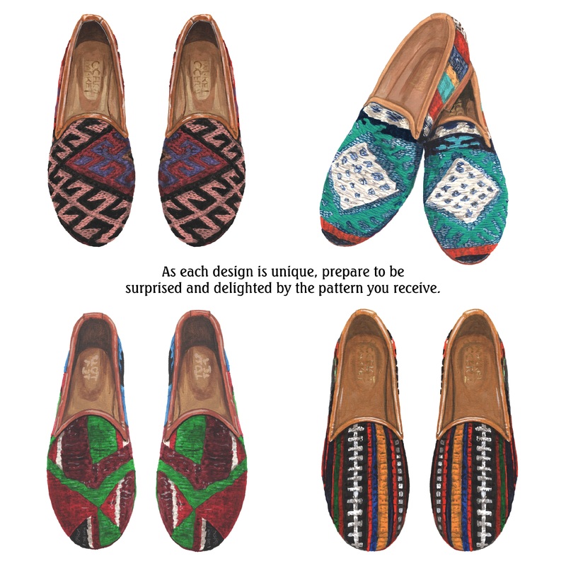Turkish Kilim Loafers Multi 37