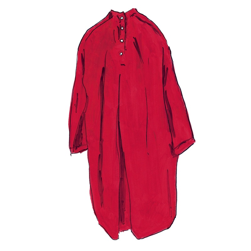 Winter Silence Night Shirt Flannel Red Small