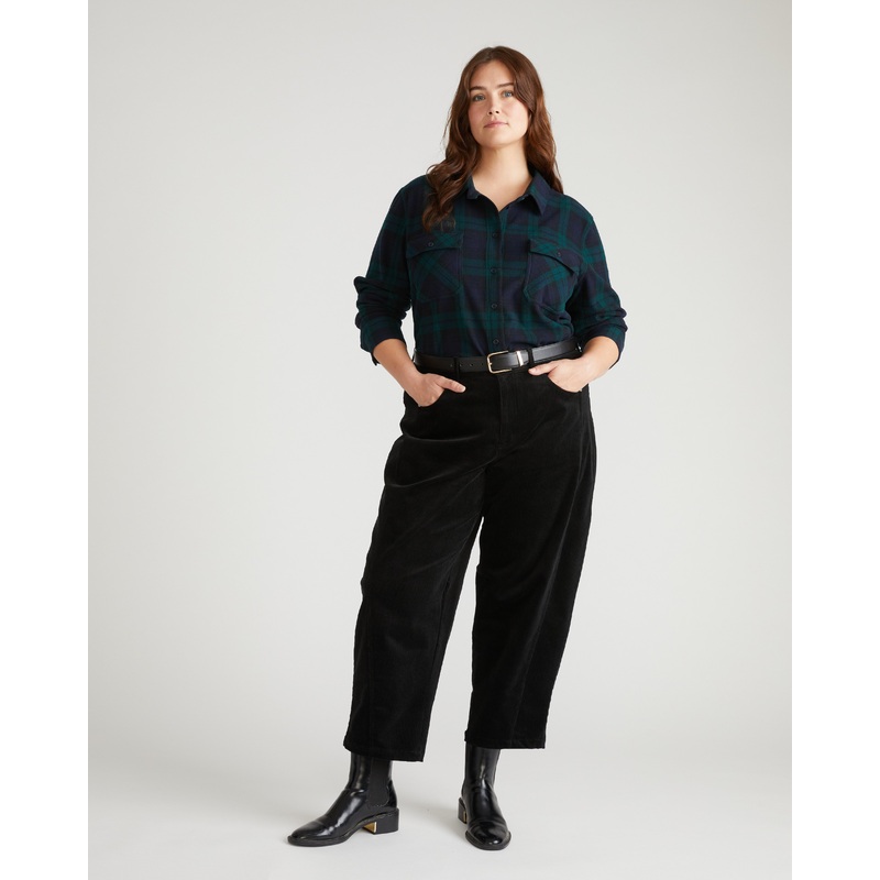 Dakota Twisted Leg Corduroy Pants – Black 00 Black