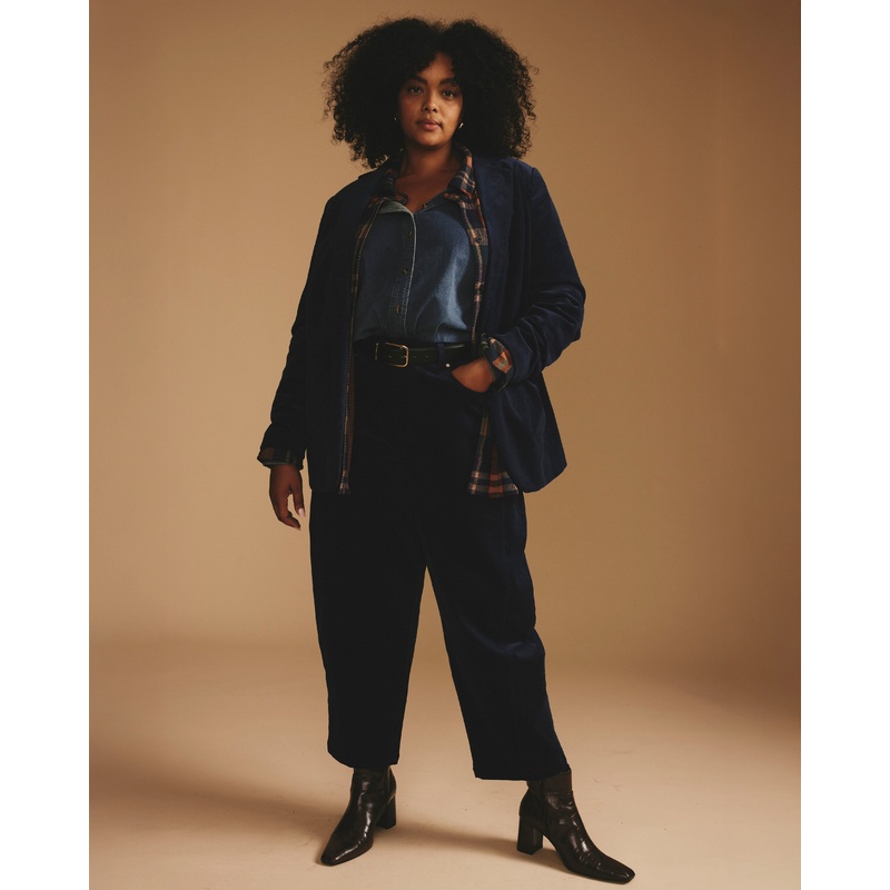 Dakota Twisted Leg Corduroy Pants – Pageant Blue 00 Pageant Blue