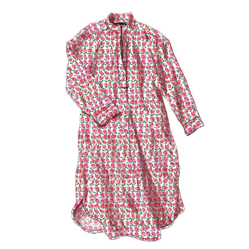 Marie Antoinette Nightshirt Pink Floral X Small