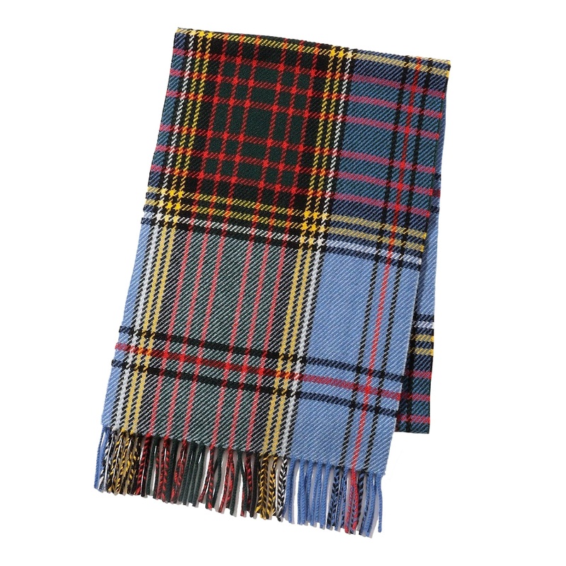 Vintage Cashmere Scarf Sapphire One Size