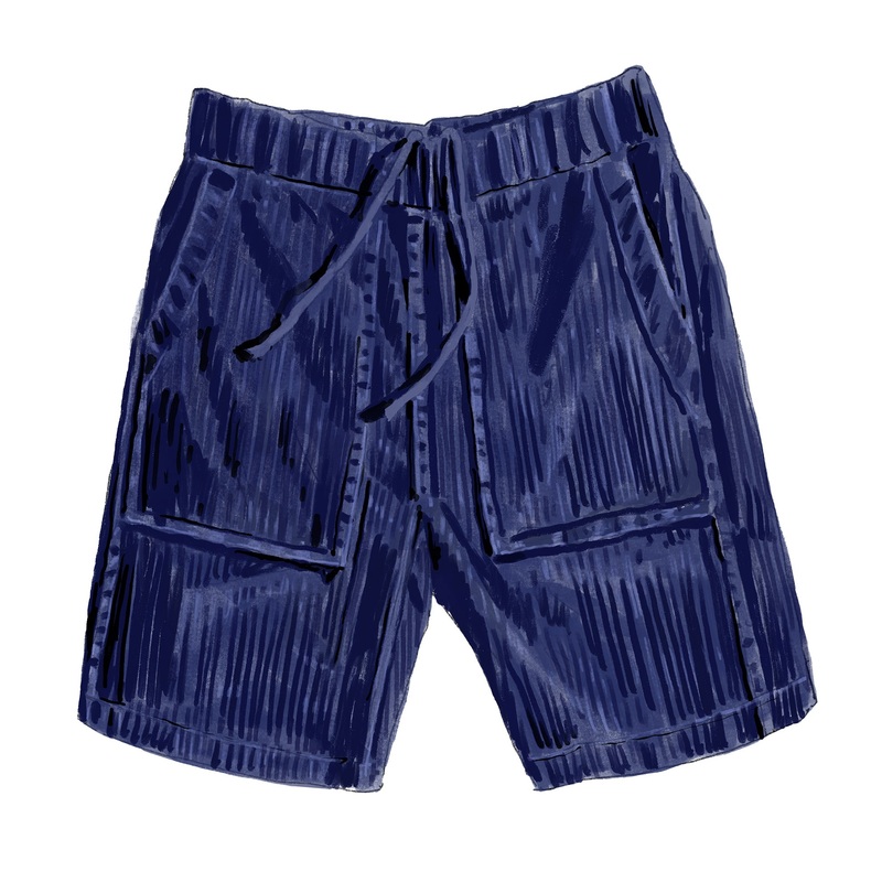 Corduroy Beachcomber Short Navy Small