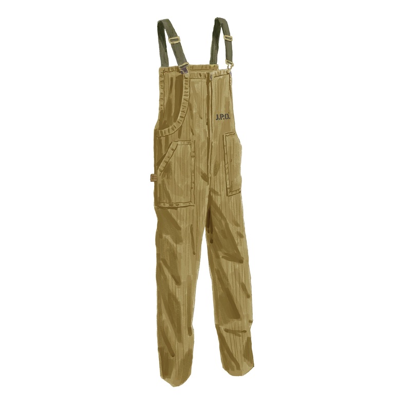 Vintage Military Overalls Olive Small
