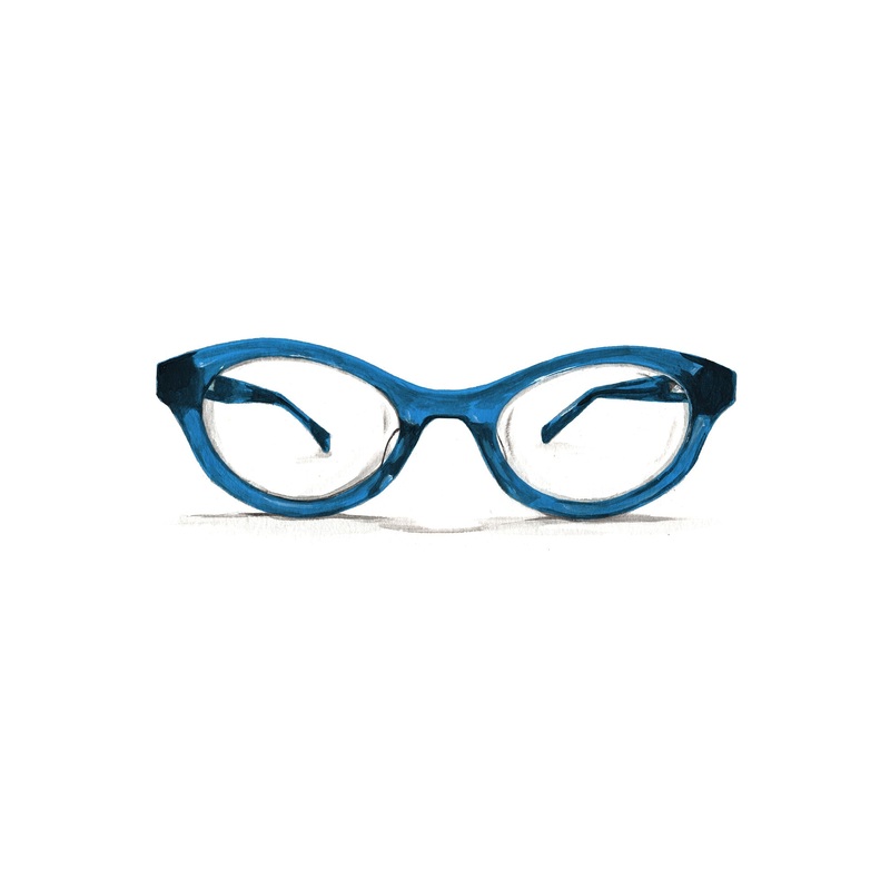 Cat Eye Readers Teal 1.5
