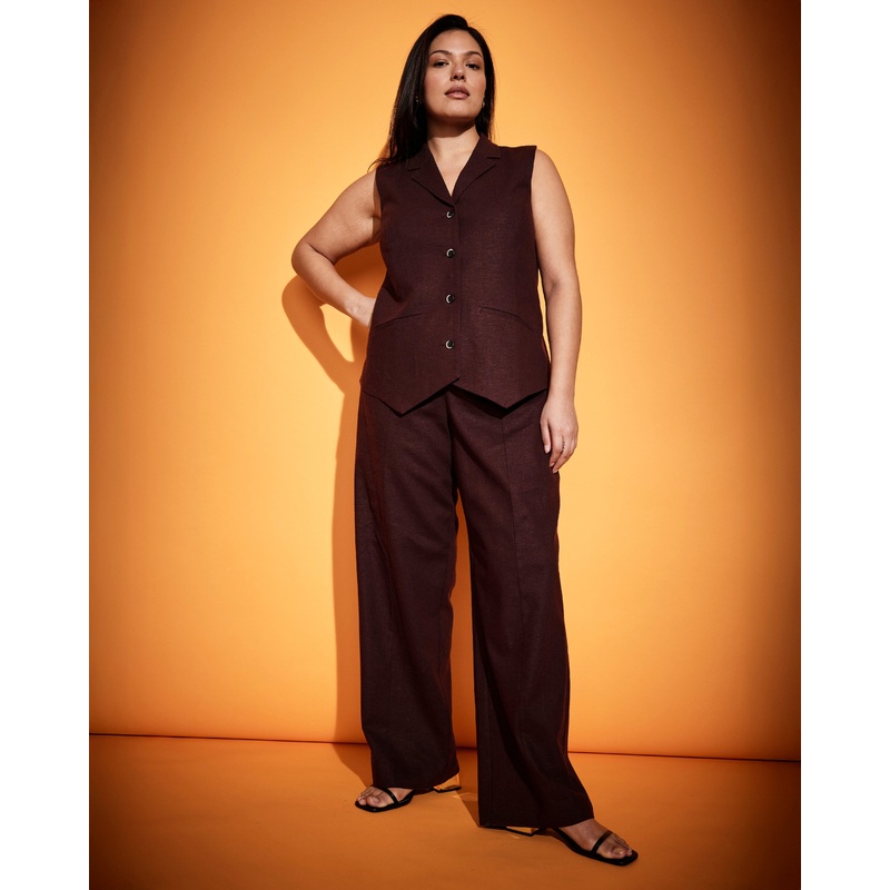 Coastal Linen Pants – Brulee 4XS_00-0 Brulee