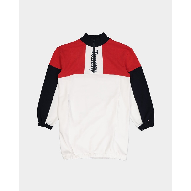 Tommy Hilfiger Kids’ Colourblock Sweat Dress Red White Blue 8