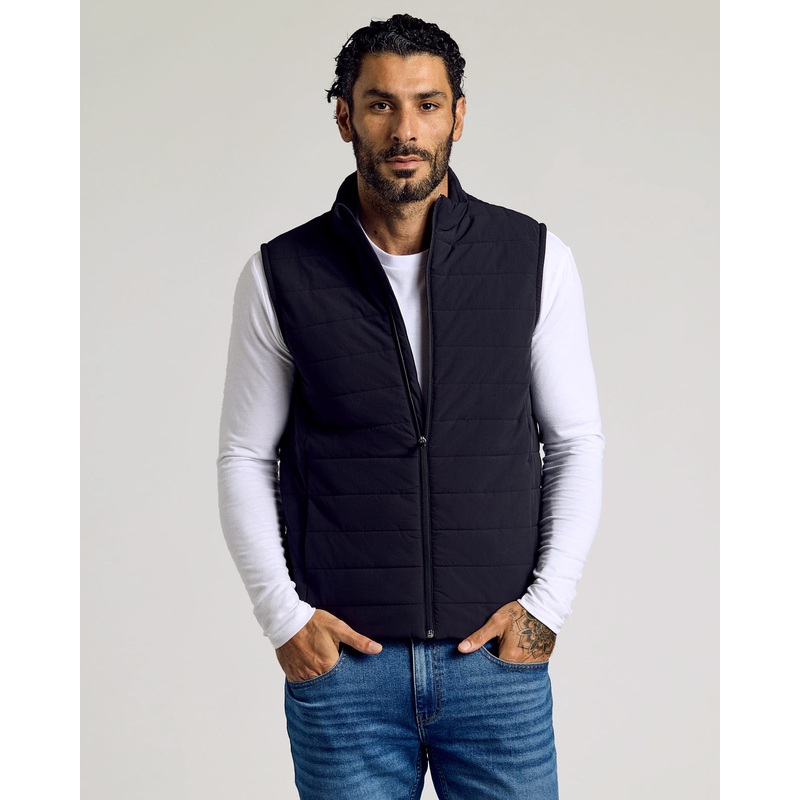 Black Puffer Vest S