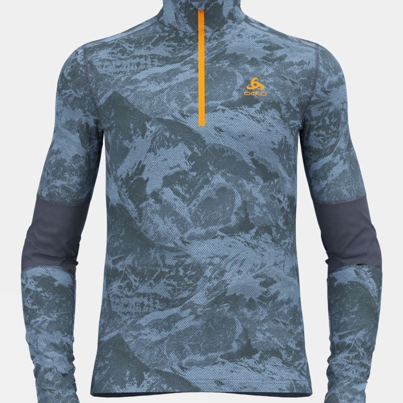 Odlo Mens Whistler Eco Half Zip Base Layer Top