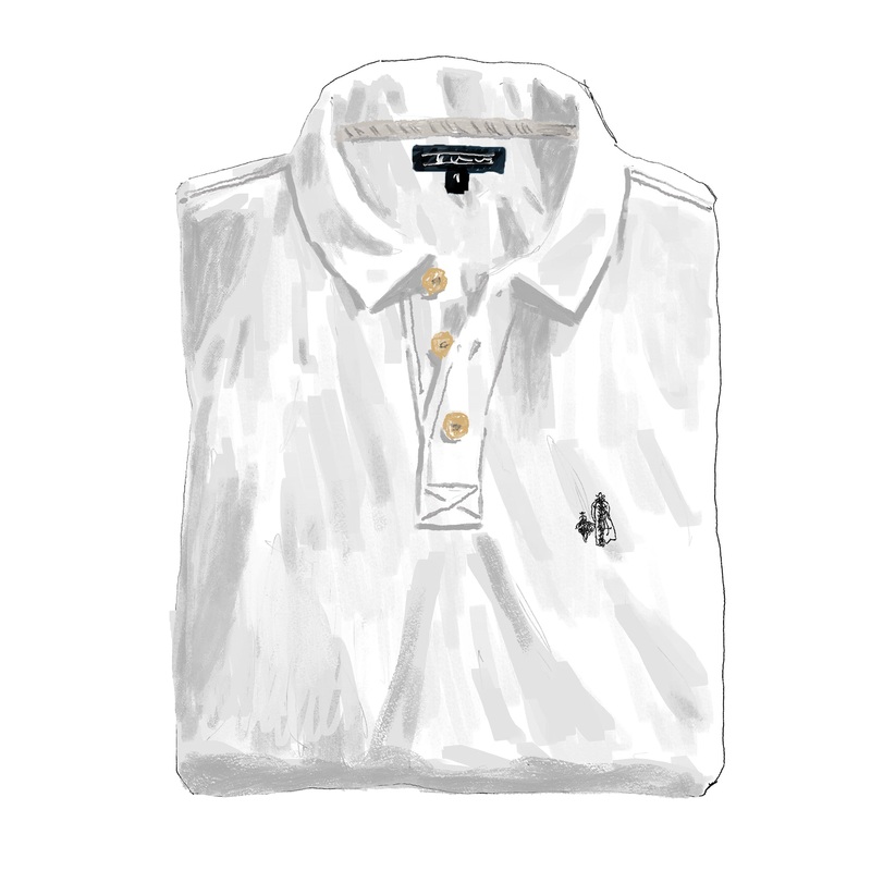 The JP Logo Polo White Small