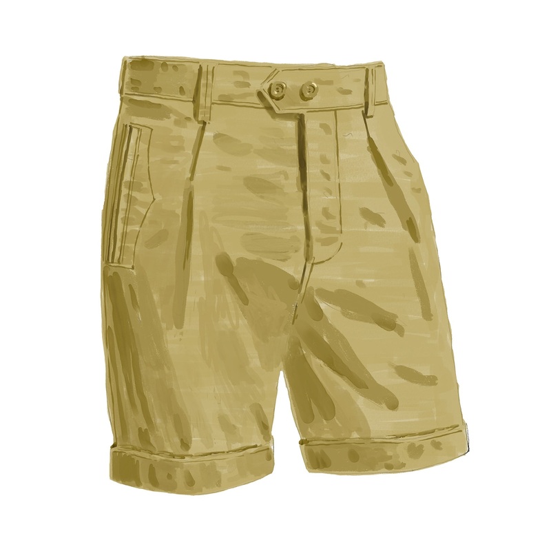 The Provisioners Safari Short Olive Tan 32