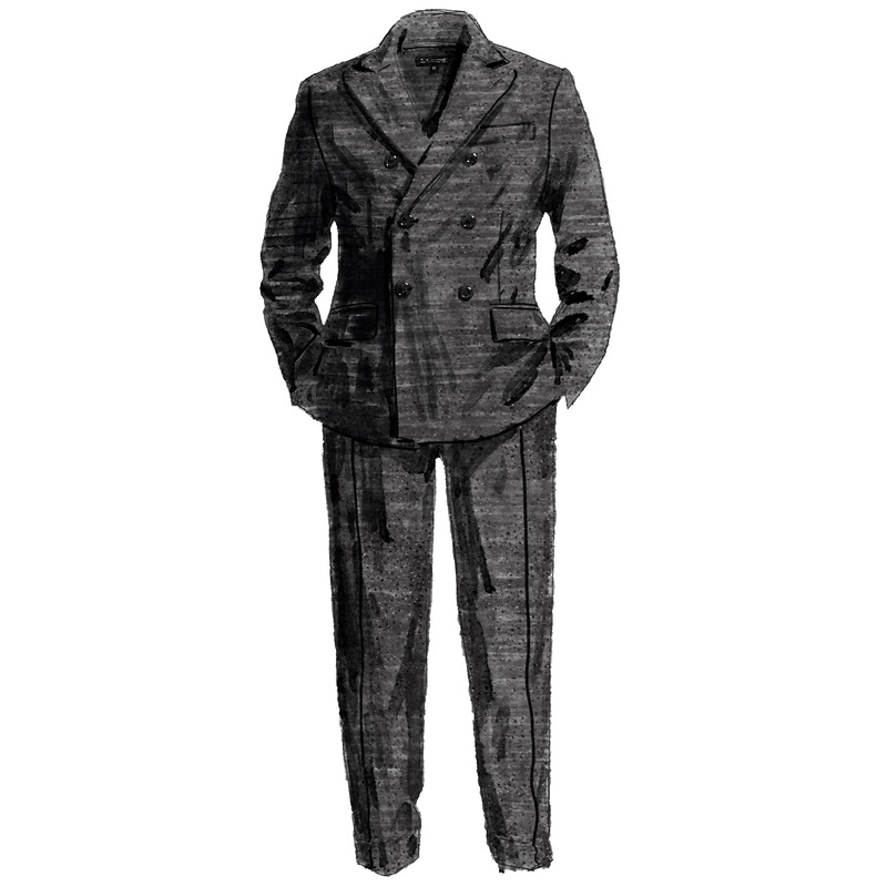 City Squire Wool Trousers Charcoal 32