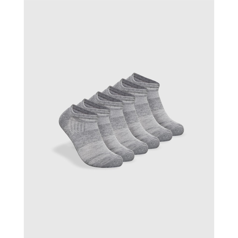 Heather Gray No Show Socks 3 Pack 2 0 M