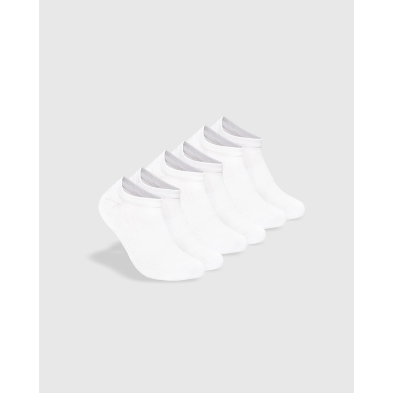 White No Show Socks 3 Pack 2 0 M