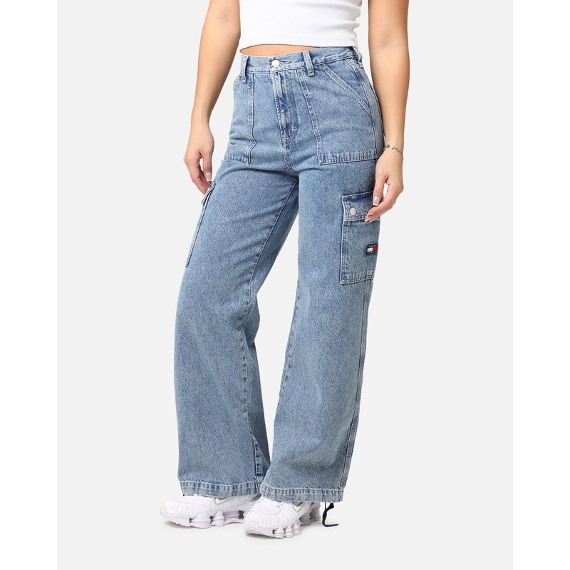 Tommy Jeans Women’s Claire High Utility Jeans Denim Medium Blue 24